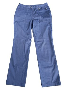 Wolsey Golf Blue Cotton Blend Sheen Straight Leg Pant (4)